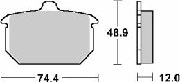 SBS KLOCKI HAMULCOWE KH78 CERAMIC 119