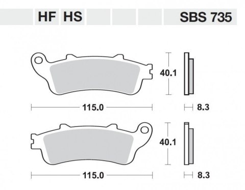 SBS KLOCKI HAMULCOWE KH261 KH281 STREET EXCEL SINTER ZŁOTY HONDA CBR1000RR GL1800 VFR800 PRZÓD SBS KLOCKI HAMULCOWE KH261 KH281 STREET EXCEL SINTER ZŁOTY HONDA CBR1000RR GL1800 VFR800 PRZÓD