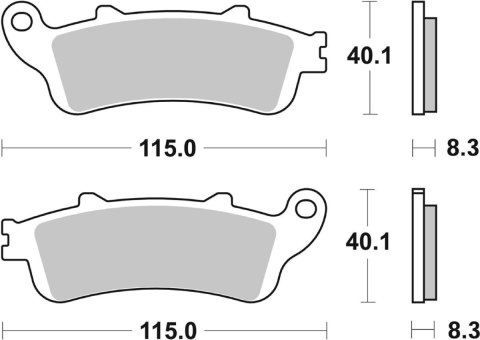 SBS KLOCKI HAMULCOWE KH261 KH281 STREET EXCEL SINTER ZŁOTY HONDA CBR1000RR GL1800 VFR800 PRZÓD SBS KLOCKI HAMULCOWE KH261 KH281 STREET EXCEL SINTER ZŁOTY HONDA CBR1000RR GL1800 VFR800 PRZÓD
