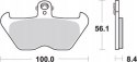 SBS KLOCKI HAMULCOWE KH407 KH246 STREET EXCEL SINTER ZŁOTY BMW K1200 R850 1100 1150 1200 PRZÓD