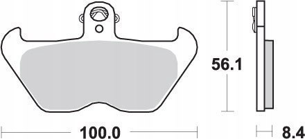 SBS KLOCKI HAMULCOWE KH407 KH246 STREET EXCEL SINTER ZŁOTY BMW K1200 R850 1100 1150 1200 PRZÓD