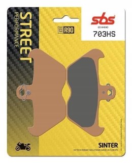 SBS KLOCKI HAMULCOWE KH407 KH246 STREET EXCEL SINTER ZŁOTY BMW K1200 R850 1100 1150 1200 PRZÓD