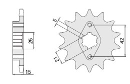 CHT ZĘBATKA PRZEDNIA 7003 15 DUCATI PANTAH 350 500