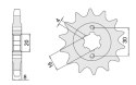 CHT ZĘBATKA PRZEDNIA 718 13 HUSQVARNA 125 89-94
