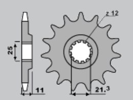 CHT ZĘBATKA PRZEDNIA 7287 16 A4250824160