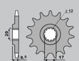 JR ZĘBATKA PRZEDNIA 13 KTM SX 65 98-15