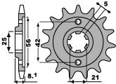 PBR ZĘBATKA PRZÓD 581 14 18NC TT 350`86-99 Ł 520
