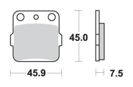SBS KLOCKI HAMULCOWE KH84 OFF ROAD ZŁOTY