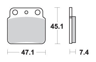 SBS KLOCKI HAMULCOWE KH137 OFF ROAD ZŁOTY