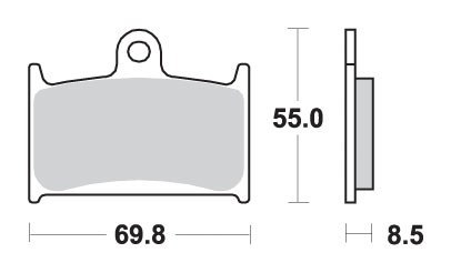 SBS KLOCKI HAMULCOWE KH145 KH236 EXCEL ZŁOTE