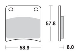 SBS KLOCKI HAMULCOWE KH146 EXCEL ZŁOTE 119