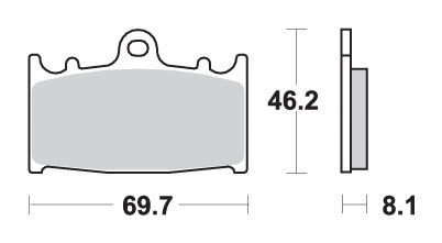 SBS KLOCKI HAMULCOWE KH158 EXCEL ZŁOTY