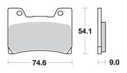 SBS KLOCKI HAMULCOWE KH160 EXCEL ZŁOTY