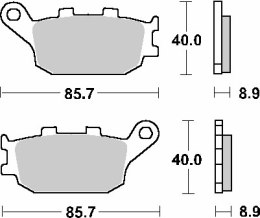 SBS KLOCKI HAMULCOWE KH174 CERAMIC