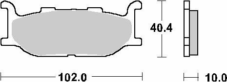 SBS KLOCKI HAMULCOWE KH179 EXCEL ZŁOTE