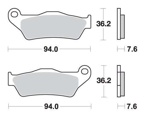 SBS KLOCKI HAMULCOWE KH181 STREET EXCEL/RACING ZŁOTE