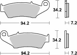 SBS KLOCKI HAMULCOWE KH185/KH389 OFF-ROAD CARBON