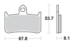 SBS KLOCKI HAMULCOWE KH187 EXCEL ZŁOTE 119