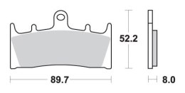 SBS KLOCKI HAMULCOWE KH188 EXCEL ZŁOTY