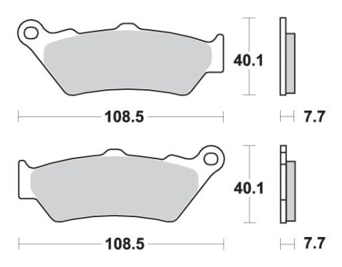 SBS KLOCKI HAMULCOWE KH209 KH209 2 EXCEL RACING ZŁOTY