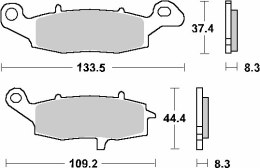 SBS KLOCKI HAMULCOWE KH229 STREET CERAMIC 99