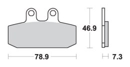 SBS KLOCKI HAMULCOWE KH256 CERAMIC 69