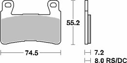 SBS KLOCKI HAMULCOWE KH265 CERAMIC 92