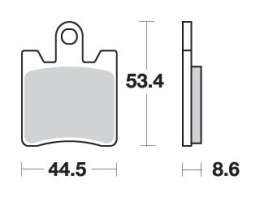 SBS KLOCKI HAMULCOWE KH283 EXCEL ZŁOTY