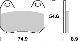 SBS KLOCKI HAMULCOWE KH304 STREET CERAMIC 92
