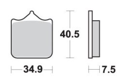 SBS KLOCKI HAMULCOWE KH322 EXCEL ZŁOTE