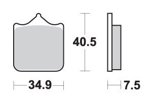 SBS KLOCKI HAMULCOWE KH322 EXCEL ZŁOTE