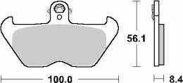 SBS KLOCKI HAMULCOWE KH407 KH246 CERAMIC BMW K1200 R850