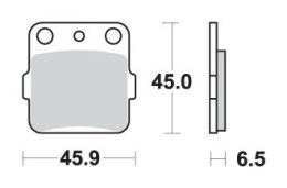 SBS KLOCKI HAMULCOWE KH84 3 OFF ROAD ZŁOTY 119