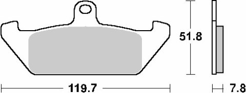 SBS KLOCKI HAMULCOWE KH120 CERAMIC 119