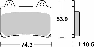 SBS KLOCKI HAMULCOWE KH123 CERAMIC YAMAHA XVZ 1300 1600