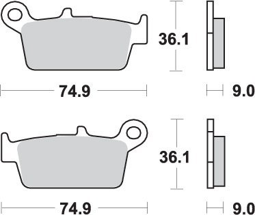 SBS KLOCKI HAMULCOWE KH131/3 STREET CERAMIC