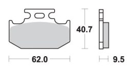 SBS KLOCKI HAMULCOWE KH152/2 OFF-ROAD SINTER