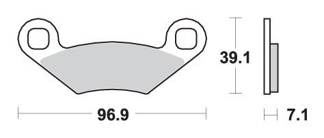 SBS KLOCKI HAMULCOWE KH159 OFF ROAD ZŁOTY POLARIS 250 3