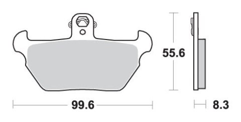 SBS KLOCKI HAMULCOWE KH170 EXCEL ZŁOTY BMW K1000 R1000