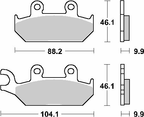 SBS KLOCKI HAMULCOWE KH172 CERAMIC 99