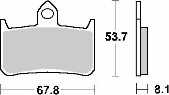 SBS KLOCKI HAMULCOWE KH187 CERAMIC