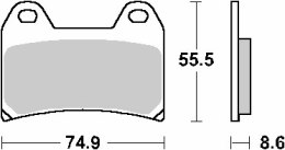 SBS KLOCKI HAMULCOWE KH244 CERAMIC 92