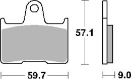 SBS KLOCKI HAMULCOWE KH254 CERAMIC SUZUKI GSXR 04 06 92