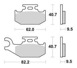 SBS KLOCKI HAMULCOWE KH317 OFF ROAD ZŁOTE 99