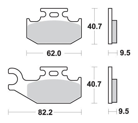 SBS KLOCKI HAMULCOWE KH317 OFF ROAD ZŁOTE 99