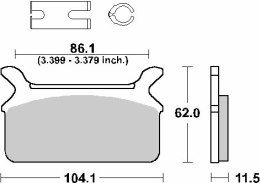 SBS KLOCKI HAMULCOWE KH201 CERAMIC 119
