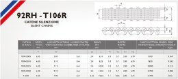 MORSE ŁAŃCUSZEK ROZRZĄDU 92RH2010 112 OGNIW APRILIA MANA 850 '08-'16, SRV 850 '12-'13, GILERA GP 800 '07-'11 ZAKUTY (ZAMKNIĘTY)
