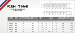 MORSE ŁAŃCUSZEK ROZRZĄDU T104ER 110 OGNIW KTM EXC-F (EXCF) 450 '24-'25, SMR 450 '23-'25, SX-F (SXF) 450 '23-'25, HUSQVARNA FE /