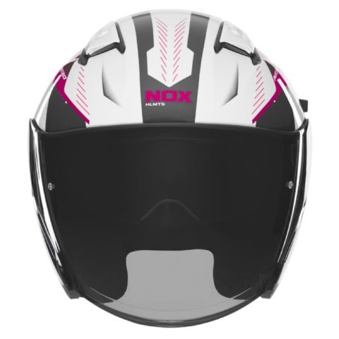 NOX KASK OTWARTY JET Z BLENDĄ N130 MYST KOLOR BIAŁY/CZARNY/RÓŻOWY ROZMIAR S NOX KASK OTWARTY JET Z BLENDĄ N130 MYST KOLOR BIAŁY/CZARNY/RÓŻOWY ROZMIAR S