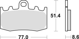 TRW ZF KLOCKI HAMULCOWE KH335 SINTER STREET BMW R 1100 S 01-05, R 1150 GS / ADV / R / RT 01-06, K 1200 GT / RS 01-08, K 1200 S 0